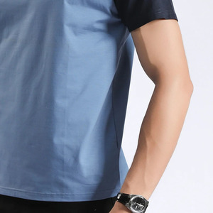 เสื้อยืดผู้ชายแบบลำลองสำหรับผู้ชายเสื้อระบายอากาศได้ดีแขนสามส่วนผลิตตามสั่ง - Product Image 4