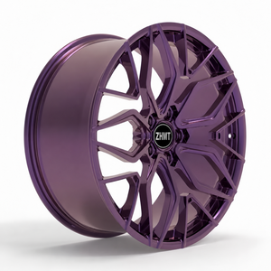 Rines Metálicos Púrpura <span class=keywords><strong>de</strong></span> 17-22 Pulgadas para Hipercoches, Forjados a Medida, para Pagani Huayra, Ferrari, <span class=keywords><strong>Lamborghini</strong></span>, 5x112, 5x130, 20mm - Product Image 3