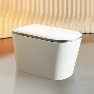 Banheira inteligente inteligente de cerâmica inteligente para banheiro, bidê elétrico inteligente remoto inteligente de uma peça
