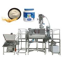 Ligne de mélange et de tamisage horizontale pour poudres aromatisantes, assaisonnements, poudre de chocolat, crème en poudre et sucre