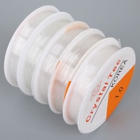 Hilo Elástico Transparente de Nylon TPU de 0.4mm-1.0mm para Abalorios y Joyería