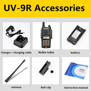 Meilleur Vente Pas Cher D'origine <span class=keywords><strong>Baofeng</strong></span> 5W UV-9R Talkie-walkie Étanche UHF/VHF Bidirectionnelle à Longue Portée Radio De Poche <span class=keywords><strong>UV9R</strong></span> - Product Image 6
