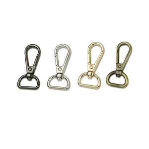 Giá thấp túi phần cứng chất lượng cao hợp kim kẽm Antique <span class=keywords><strong>Brass</strong></span> ánh sáng màu vàng 15 mét túi xoay Snap <span class=keywords><strong>hook</strong></span> - Product Image 6