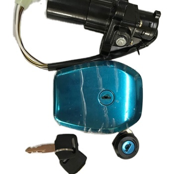 Bajaj Boxer BM150 Lock Set Complete 3 in 1 Ignition Switch Fuel Tank Lock Seat Lock for BM150 Discover 150 with 2 Keys