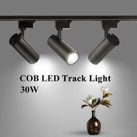 Iluminación Comercial Moderna para Interiores, Riel de Luz Ajustable, Riel de Luz LED COB, Riel de Luz Lineal LED/Foco LED/Luces de Riel