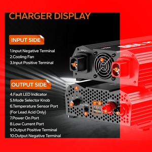 LiTime Carregador de Bateria <span class=keywords><strong>DC</strong></span>-<span class=keywords><strong>DC</strong></span> 12V 60A, Carregamento Inteligente Multi-Estágio, Amplamente Utilizado, Estoque EUA CA UE AU JP - Product Image 5