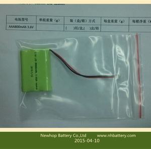 充電式3.6V単3形550mAhニッケル水素電池パック（ソーラーランプ用） - Product Image 3