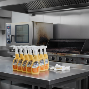 Dégraissant moussant et dissolvant de carbone pour fours, grilles et hottes de cuisine, action mousse puissante, 12 bombes de pulvérisation de 750ml - Product Image 3