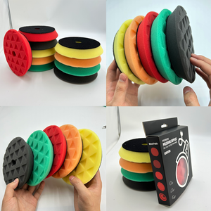 Fonte di fabbrica 3/5/6in durevole tamponi lucidanti in spugna di poliuretano DA/RO lucidatrice per Auto con dettagli in schiuma tampone per la cura automatica - Product Image 6