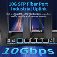 Fabricante Profesional de Firewall 5G NR con Puerto SFP de 10G, Módem Inalámbrico Sdx75 5G Desbloqueado, Wifi7 de 4.7Gbps, CPE WiFi Tribanda 5G 4G LTE