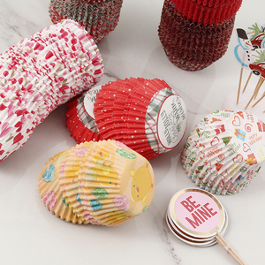 <span class=keywords><strong>Papier</strong></span> d'impression cmjn jetable coloré résistant à la graisse, moules à <span class=keywords><strong>muffins</strong></span> pour la cuisson des petits gâteaux en étain, tapis de panier personnalisé antiadhésif pour four - Product Image 6