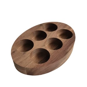 Caja de almacenamiento de aceites esenciales de madera de nogal con 6 compartimentos, expositor para aceites esenciales DoTERRA, organizador rústico - Product Image 3
