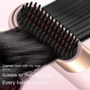 Brosse lissante chauffante portable rechargeable pour la maison, soin ionique des cheveux, outil capillaire en céramique sans fil - Product Image 5