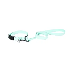 Comfortabele Gewatteerde Handvat Duurzaam Waterdichte Heavy Duty Pvc Pet Outdoor Halsband Leash Sets