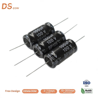 100V 100uF 16x33mm Bipolar Aluminum Electrolytic Capacitor Non-Polarized BP/NP for Audio-Crossover-Speaker DIY-Project.