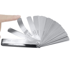 Metrischer Dickenfühlgerät Messgerät 32-Klingen-Set Tapete mit Messinglüftung Messwerkzeug Reichweite 0,04 mm 0,88 mm Ventil Motorrad-Messung - Product Image 2
