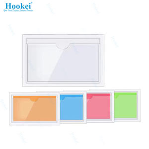 Pochettes transparentes en PVC souple pour pare-brise de voiture, vinyle d'index, carton autocollant, étiquette de prix, porte-carte, permis de billet - Product Image 6