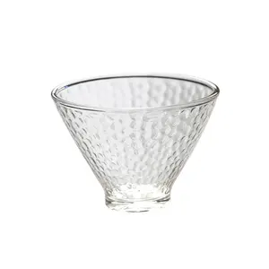 Harmony Factory Wholesale Clear Transparent Cute Round Ball High Borosilicate Glass Kung Fu Tea Set Glass Small Teacup