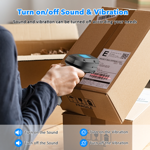 Lecteur de codes-barres industriel portable Symcode MJ-2023 1D CMOS, 300 lectures/secondes, <span class=keywords><strong>connexion</strong></span> <span class=keywords><strong>WIFI</strong></span> 2.4G, interface USB/Type-C, certifié CE - Product Image 5