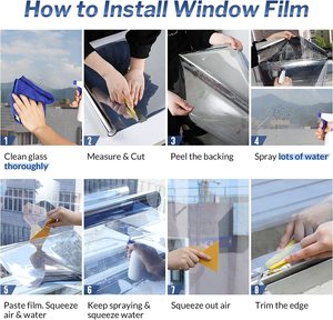 Pellicola a Specchio Unidirezionale di Alta Qualità, Pellicola Oscurante per Finestre con Protezione UV, Protezione della Privacy, Pellicola per Edifici - Product Image 6