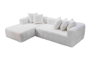 Canapé modulaire en tissu de 107,9 pouces avec chaise longue en forme de L, ensemble de meubles modernes et minimalistes, canapé d'angle pour salon - Product Image 4