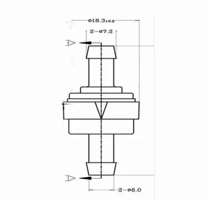 Van Mini Hệ Thống Thoát Nước Xả Khí 1/4 Inch - Product Image 2