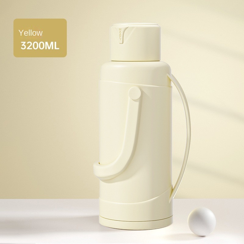 3.2L Large Capacity Camping Thermos Bottle Double Wall Vacuum Insulated Handgrip 24-36 Hours Insulation Glass Liner BPA Free view 3
