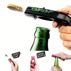 Ouvre-bouteille portable en forme de pistolet, lanceur de capsules créatif, tireur de bière en forme de pistolet, outil de fête pour bar - Product Image 2