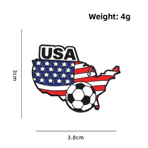 Broche Souvenir Émail Événement Football Américain, Écusson Patriotique Drapeau National Américain Aigle Carte Nœud Papillon Oncle Sam Football - Product Image 6