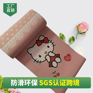 Esterilla de yoga de 8 mm de grosor, rectangular, plegable, antideslizante, para ejercicios en casa para mujeres - Product Image 5