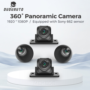 DUDUAUTO Caméra panoramique 360 ° 1080P AHD pour 662 arrière avant gauche droite autour de la vue Accessoires de voiture pour - Product Image 2