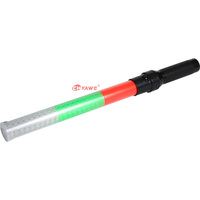 Bâton de signalisation routière électrique rechargeable de 54 cm avec LED clignotantes et réfléchissantes