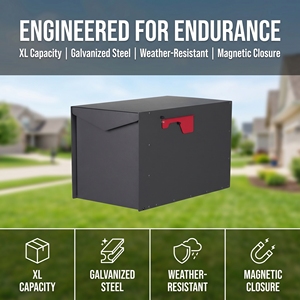 Boîte <span class=keywords><strong>aux</strong></span> <span class=keywords><strong>lettres</strong></span> américaine en acier galvanisé thermolaqué, grande capacité, étanche, pour extérieur, vente en gros OEM - Product Image 2