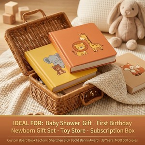 Stampa Personalizzata di Libri Cartonati per Bambini, OEM, Pagine Spesse con Angoli Rinforzati, Colori Vivaci, Libro Regalo per Neonati con Copertina Rigida, Fabbrica Cinese, Basso MOQ - Product Image 5