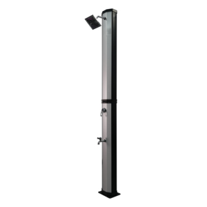 Promotion : <span class=keywords><strong>Douche</strong></span> <span class=keywords><strong>solaire</strong></span> octogonale 40L noire et argentée en PVC pour piscine et jardin, avec grande surface argentée peinte et couleurs OEM - Product Image 4
