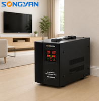 Stabilisateur de tension monophasé automatique de bureau personnalisé 50Hz 60Hz, régulateur de tension domestique avec alimentation 220V AC