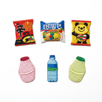 Patchs brodés personnalisés sur le thème de la cuisine coréenne pour vêtements, chapeaux, bouteilles de lait, autocollants thermocollants mignons, sacs, casquettes, décorations