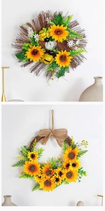 <span class=keywords><strong>Guirnalda</strong></span> de Girasoles Artificiales y <span class=keywords><strong>Guirnalda</strong></span> Navideña al por Mayor para Decoración de Acción de Gracias y Halloween, No Tóxica, Reutilizable, para Uso en Interiores - Product Image 4
