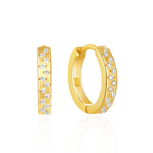 CANNER Fine Jewelry 18k Gold Plated <b>Hoop</b> <b>Earrings</b> S925 Sterling <b>Silver</b> CZ Zircon Huggie <b>Hoop</b> <b>Earrings</b> <b>for</b> <b>Women</b> Minimalism - Product Image 1