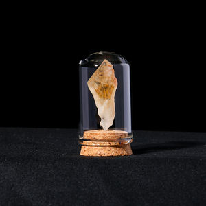 Doğal kristal cevheri ham taş taş koleksiyonları çocuk öğretim cevheri hediye kristal kaya Mineral örneği cam şişe ile - Product Image 3