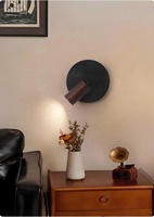 Lampu Dinding LED Travertine Hitam Desain Modern Dapat Diredupkan Untuk Penggunaan Dalam Ruangan Ruang Tamu Kamar Tidur Hotel Koridor Wabi Sabi Batu Gua Tinggi