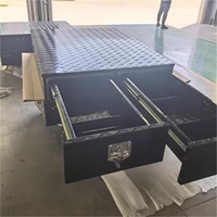 Système de tiroirs coulissants robustes en aluminium sur mesure pour benne de pick-up, pour le rangement d'outils