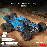 1:24 2WD Truk Monster Listrik Proporsional Penuh Kecepatan Tinggi Off Road 2.4G Remote Control RC Kendaraan Model Hobi Mobil Mainan