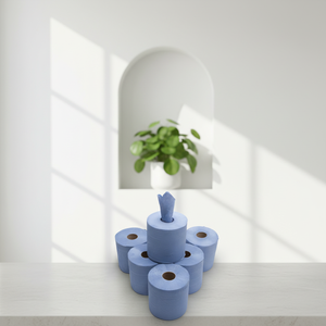 Toallas de <span class=keywords><strong>Papel</strong></span> Industriales Resistentes en Rollo, Toallas de <span class=keywords><strong>Papel</strong></span> Industriales Jumbo Azules en Rollo - Product Image 1