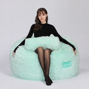 SCHIUMA SAC personalizzabile 4FT-9FT compresso schiuma Faux Pelliccia di nuovo sacchetto di fagioli sedia <span class=keywords><strong>a</strong></span> sacco grande divano - Product Image 3