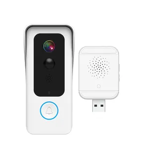 1080P无线家庭安全丁东可视门铃摄像头对讲门电话i-Cam + 智能wifi铃声视频门铃