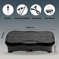 Plateforme vibrante oscillante puissante pour la perte de poids et le fitness à domicile, vente en gros directe usine de machines d'exercice ABS
