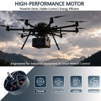 Upgrade-Kit 4320 300KV 6S~12S Hochdrehmoment Metall-Brushless-Motor für Pflanzenschutz-Landwirtschaftsdrohnen 18~20 Zoll UAV-Ersatzteile