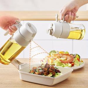 Bouteille pulvérisateur d'huile d'olive pour <span class=keywords><strong>cuisine</strong></span> domestique 350ml 550ml, distributeur de liquide et récipient à condiments avec contrôle de la dose - Product Image 1