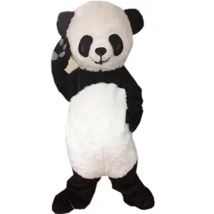 Hola fourrure rend les adultes panda costume mascotte/panda mascotte costumes